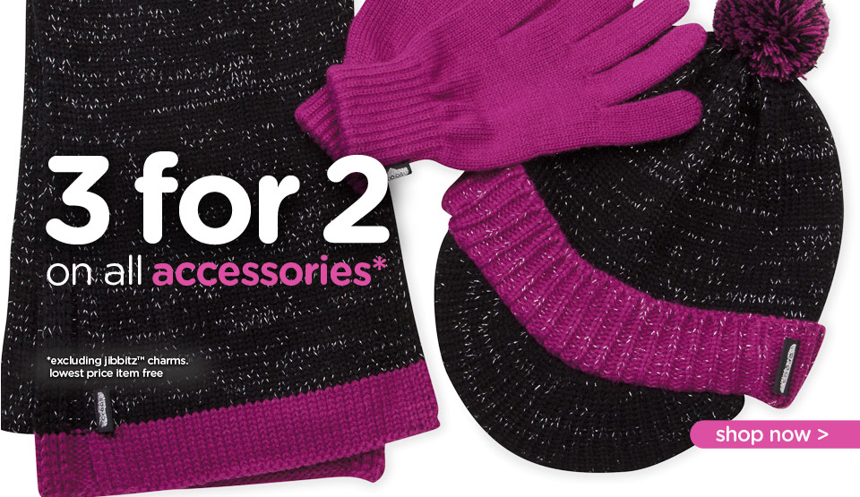 3 for 2 on all accessories