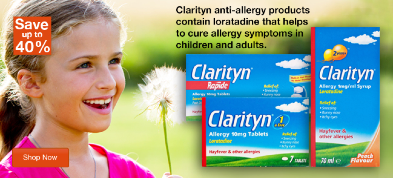 Save Up To 40% Off Clarityn Anti-Allergy Products